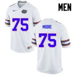 Men's Florida Gators #75 TJ Moore NCAA Nike White Authentic Stitched College Football Jersey AHQ3662OR